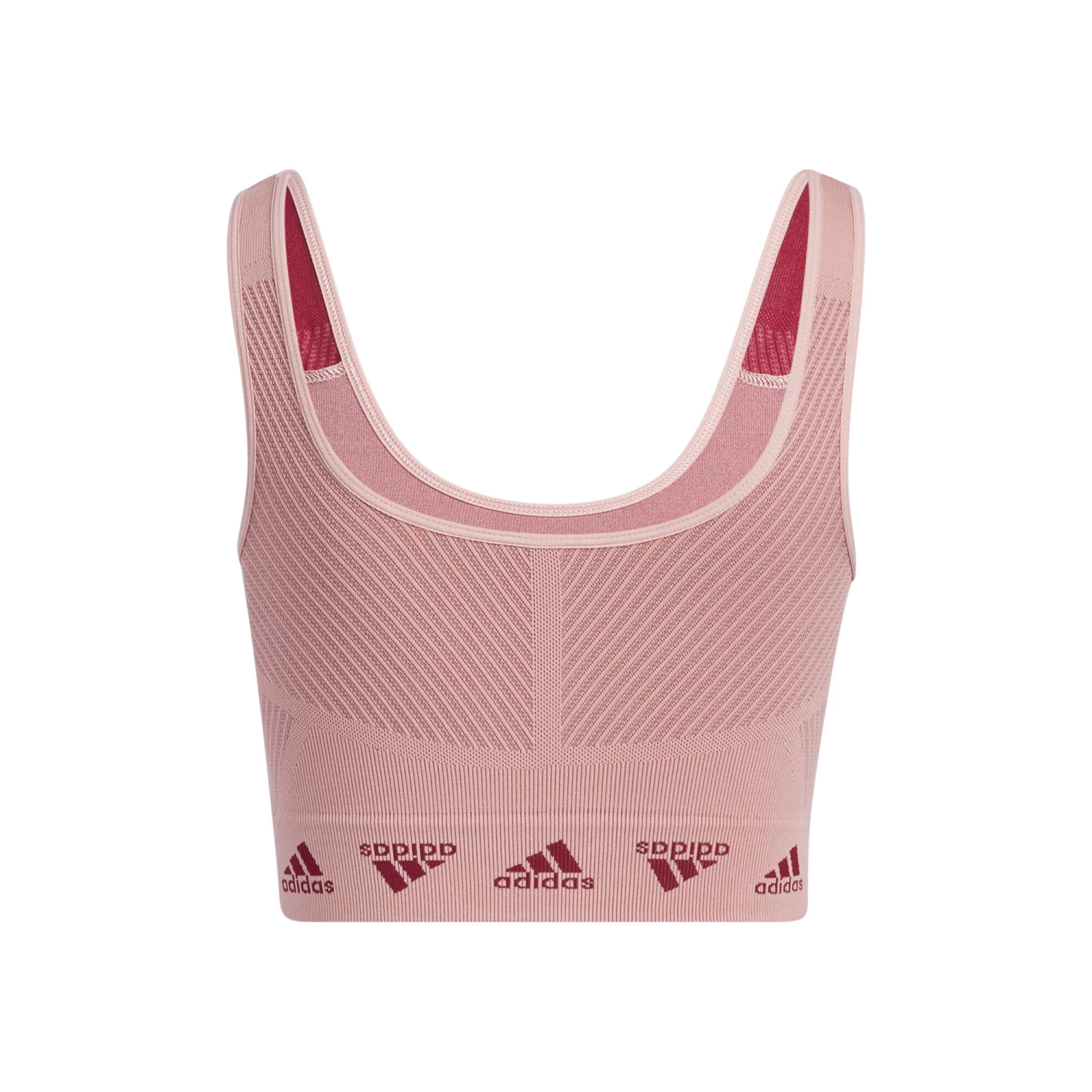 ADIDAS Aeroknit Sports Bras Women - Pink 2 ADIDAS Aeroknit Sports Bras Women - Pink - Image 2