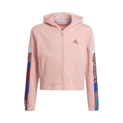 ADIDAS All Over Print Cotton Tracksuit Girls - Pink, Multicoloured -Sports Supplies Shop 16944000 10