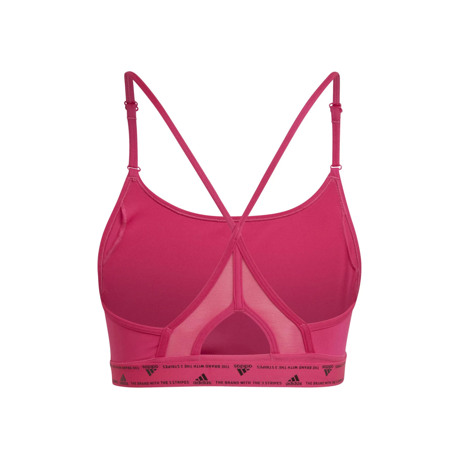 ADIDAS Aeroreact Low-Support 3 Stripes Sports Bras Women - Pink 2 ADIDAS Aeroreact Low-Support 3 Stripes Sports Bras Women - Pink - Image 2