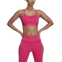 ADIDAS Aeroreact Low-Support 3 Stripes Sports Bras Women - Pink 11 ADIDAS Aeroreact Low-Support 3 Stripes Sports Bras Women - Pink -Sports Supplies Shop 17402000 15