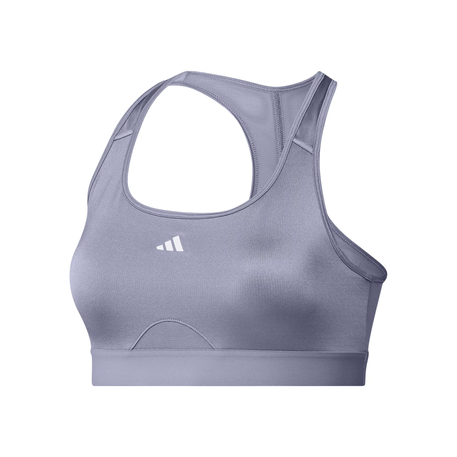 ADIDAS PowerReact Training Medium-Support Bra Sports Bras Women - Silver 1 ADIDAS PowerReact Training Medium-Support Bra Sports Bras Women - Silver