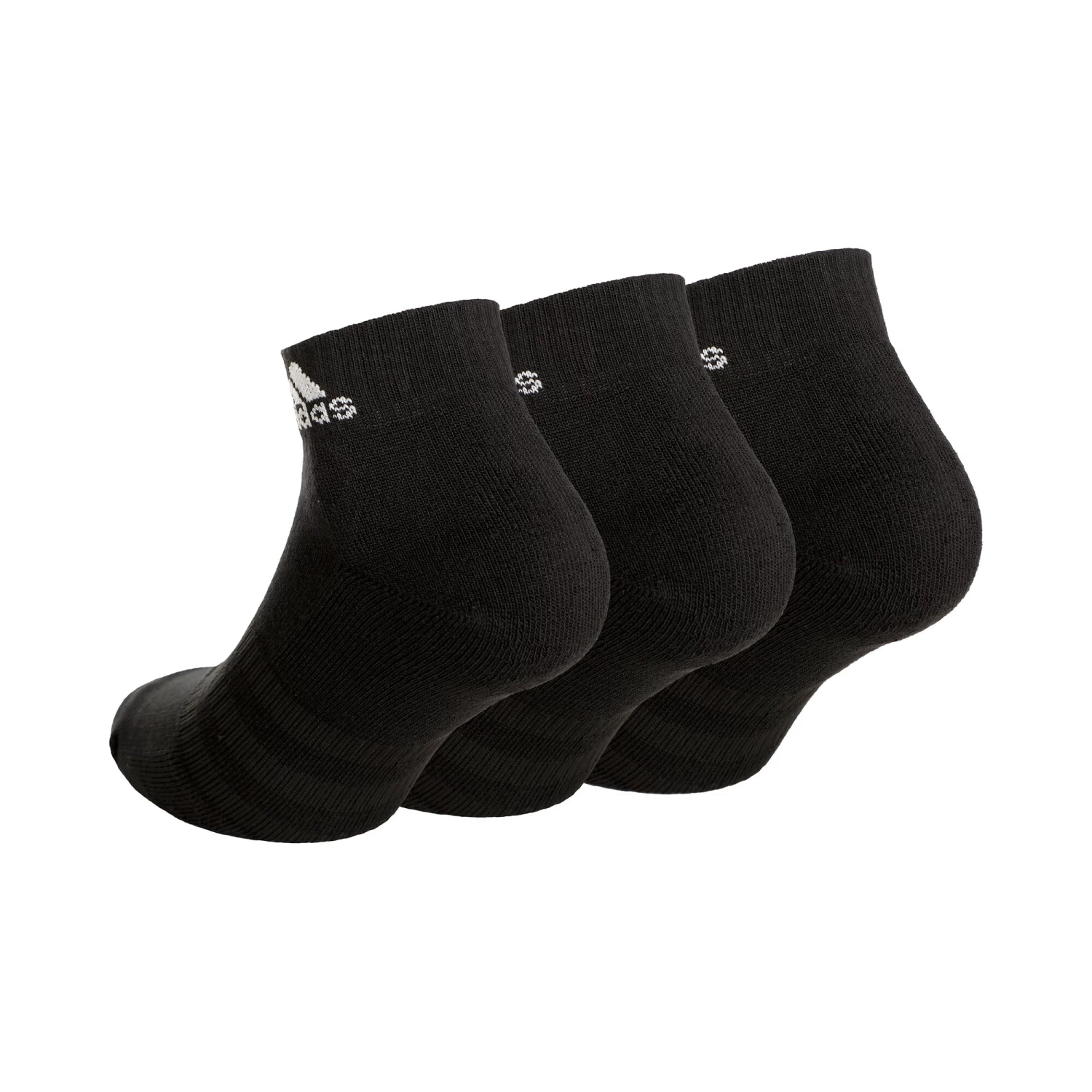 ADIDAS Crew Sportswear Ankle Sports Socks - Black, White 2 ADIDAS Crew Sportswear Ankle Sports Socks - Black, White - Image 2