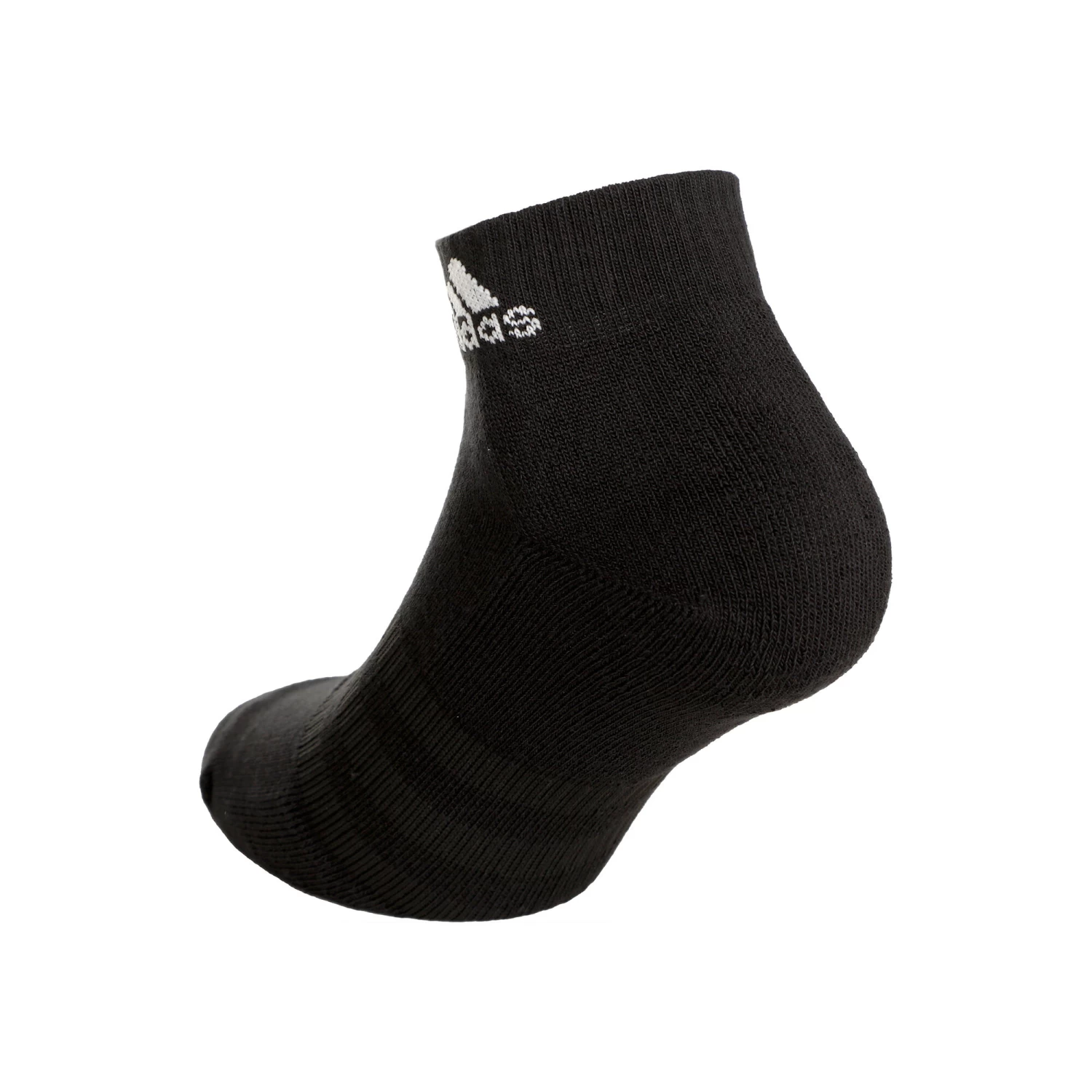 ADIDAS Crew Sportswear Ankle Sports Socks - Black, White 4 ADIDAS Crew Sportswear Ankle Sports Socks - Black, White - Image 4