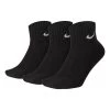 Nike Value Cotton Quarter Tennis Socks 3 Pack - Black, White