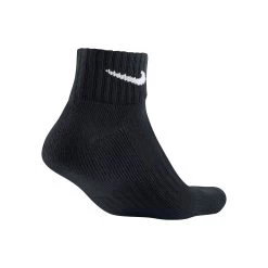 Nike Value Cotton Quarter Tennis Socks 3 Pack - Black, White -Sports Supplies Shop 43589000 11