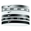 Nike Assorted Hair Band 6 Pack - Black, Dark Grey