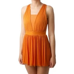 Nike Court Dri-Fit Maria Dress Women - Orange, Apricot