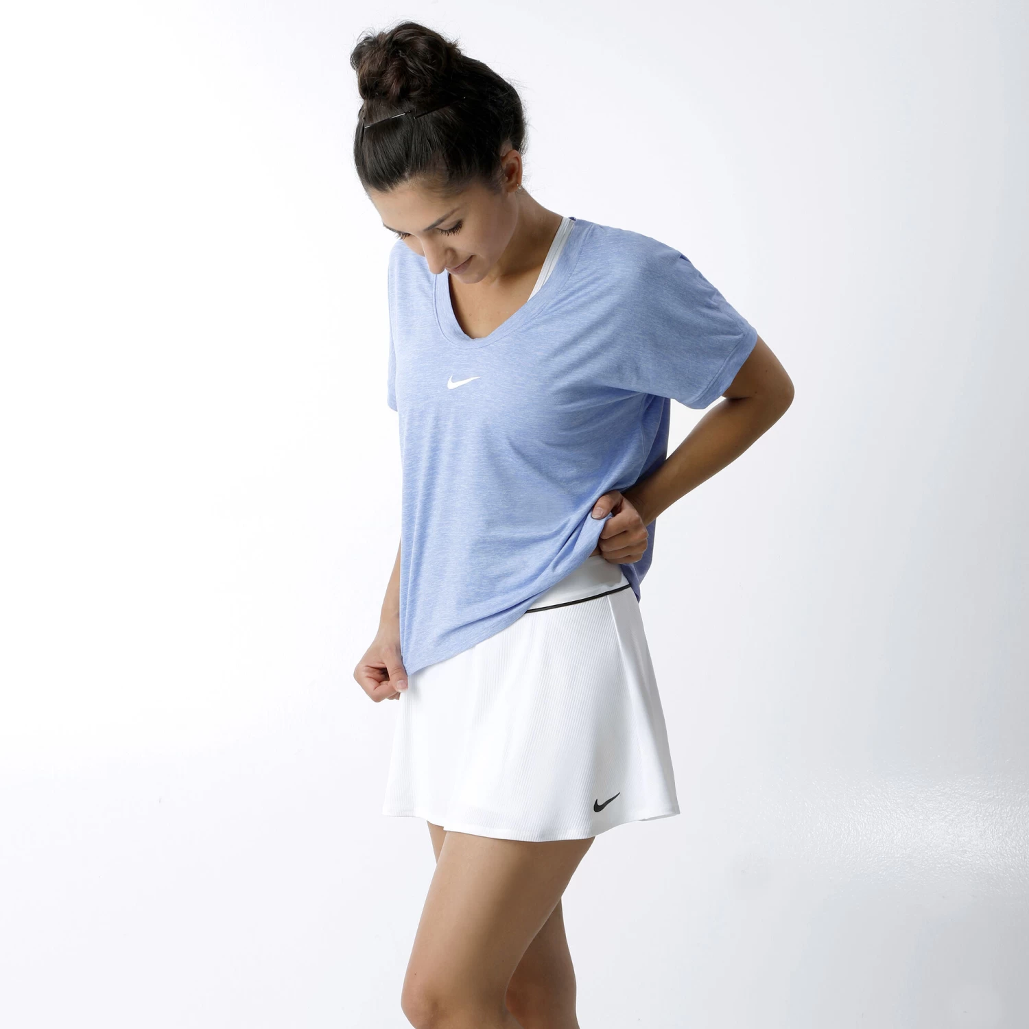 Nike Court Flouncy Skirt Women - White, Black 3 Nike Court Flouncy Skirt Women - White, Black - Image 3