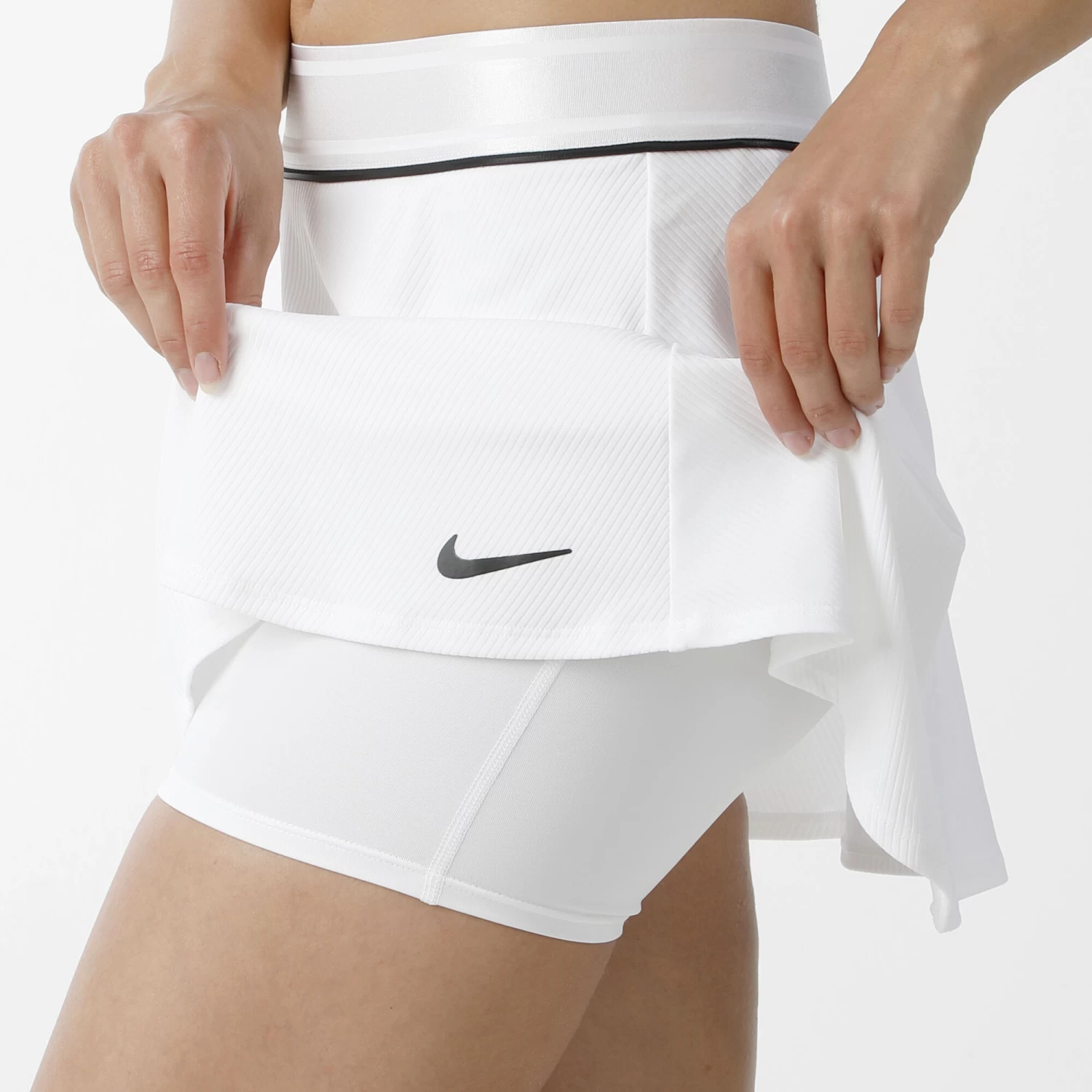 Nike Court Flouncy Skirt Women - White, Black 4 Nike Court Flouncy Skirt Women - White, Black - Image 4