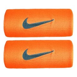 Nike Swoosh Doublewide Wristband - Orange, Petrol