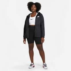 Nike Sportswear Woven Plus Size Training Jacket Women - Black -Sports Supplies Shop 53055000 13