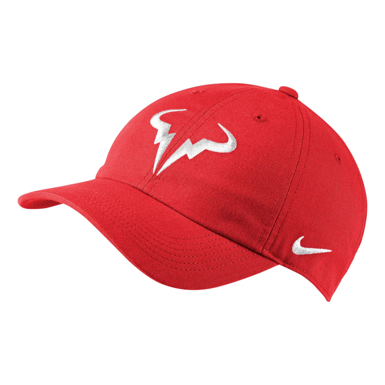Nike Rafael Nadal Court AeroBill Heritage86 Cap - Red, White 1 Nike Rafael Nadal Court AeroBill Heritage86 Cap - Red, White