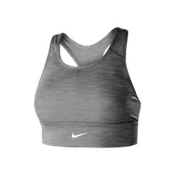 Nike Swoosh Long Line Sports Bras Women - Grey, White