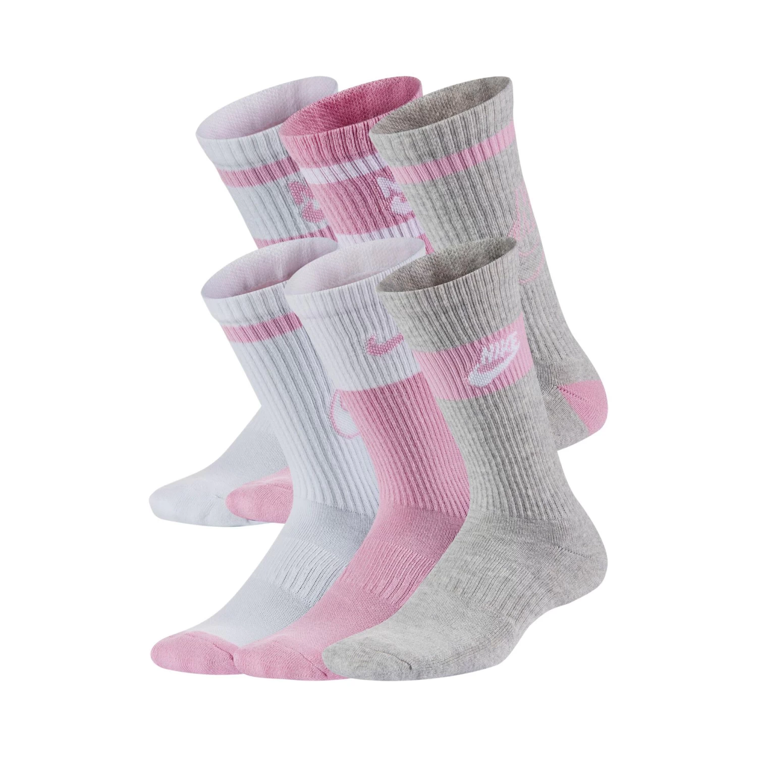 Nike Everday Sports Socks 6 Pack Kids - White, Multicoloured 1 Nike Everday Sports Socks 6 Pack Kids - White, Multicoloured