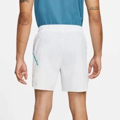 Nike Court Flex Slam Shorts Men - White, Turquoise -Sports Supplies Shop 55280000 12