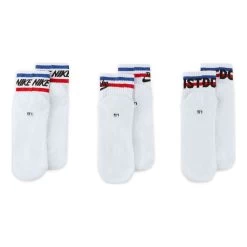 Nike Ankle Essential Tennis Socks 3 Pack - White, Multicoloured -Sports Supplies Shop 55431000 11