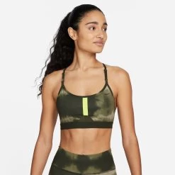Nike Dri-Fit Indy DYE All Over Print Sports Bras Women - Green -Sports Supplies Shop 55874000 14