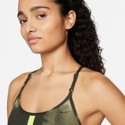 Nike Dri-Fit Indy DYE All Over Print Sports Bras Women - Green -Sports Supplies Shop 55874000 15