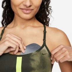 Nike Dri-Fit Indy DYE All Over Print Sports Bras Women - Green -Sports Supplies Shop 55874000 19