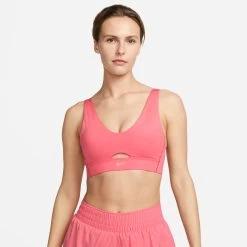 Nike Dri-Fit Indy Plunge Cutout Sports Bras Women - Coral -Sports Supplies Shop 57075000 13
