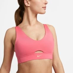 Nike Dri-Fit Indy Plunge Cutout Sports Bras Women - Coral -Sports Supplies Shop 57075000 16